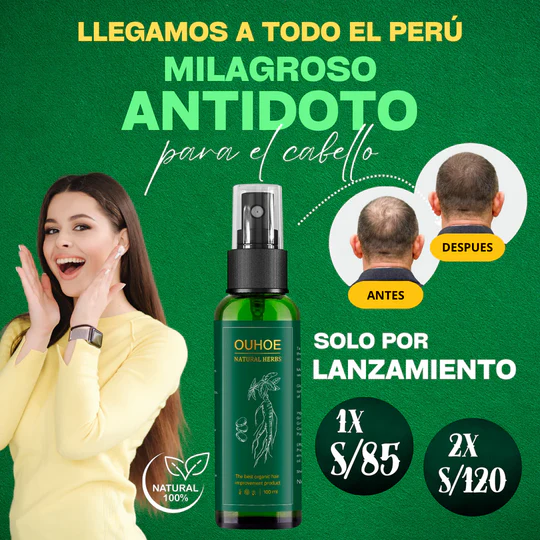 ELIXIR OUHOE - ESTIMULA EL CRECIMIENTO DEL CABELLO