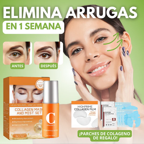 BEAUTY PATCH® - PACK ANTIARRUGAS CON COLÁGENO HIDROLIZADO 100% EFECTIVO