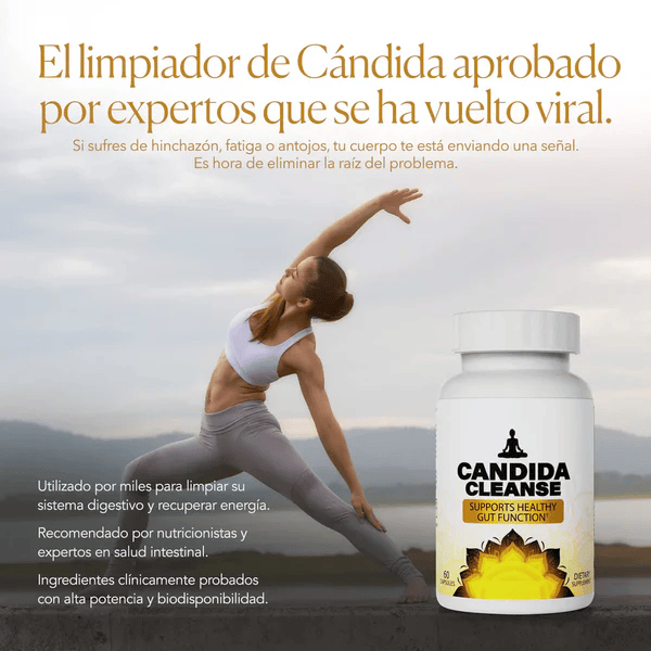Candida Cleanse® Cápsulas que reducen antojos, hinchazón y fatiga