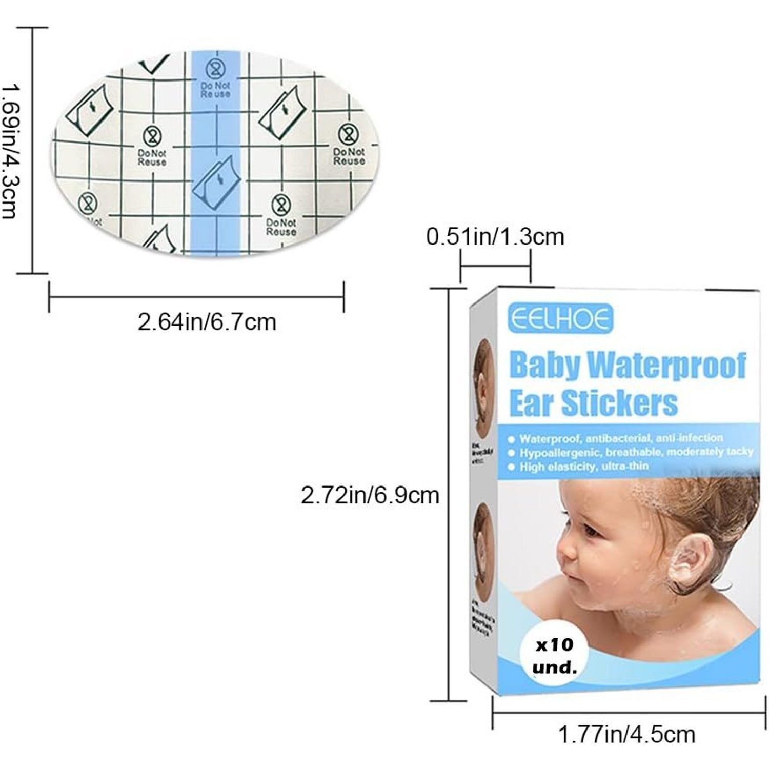 "BABYSAFE™ - SET IMPERMEABLE PARA OIDOS 100% EFECTIVO"