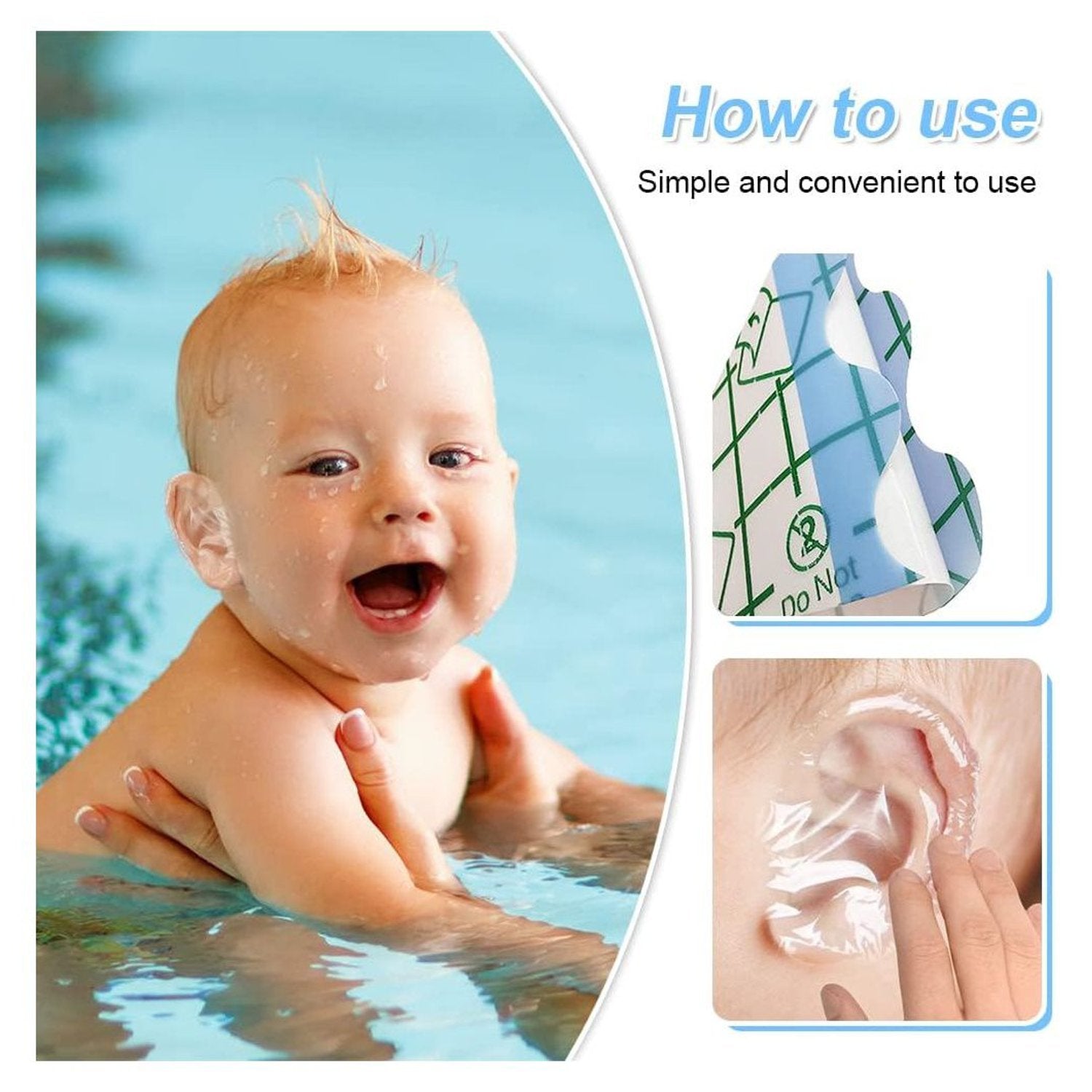"BABYSAFE™ - SET IMPERMEABLE PARA OIDOS 100% EFECTIVO"