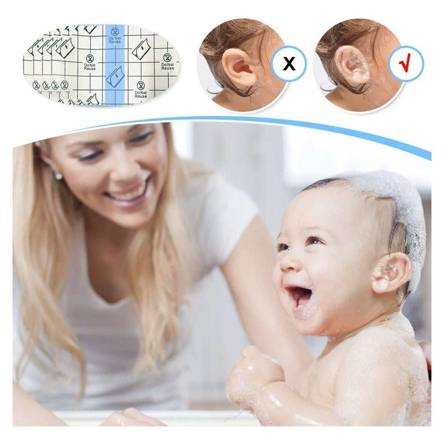 "BABYSAFE™ - SET IMPERMEABLE PARA OIDOS 100% EFECTIVO"