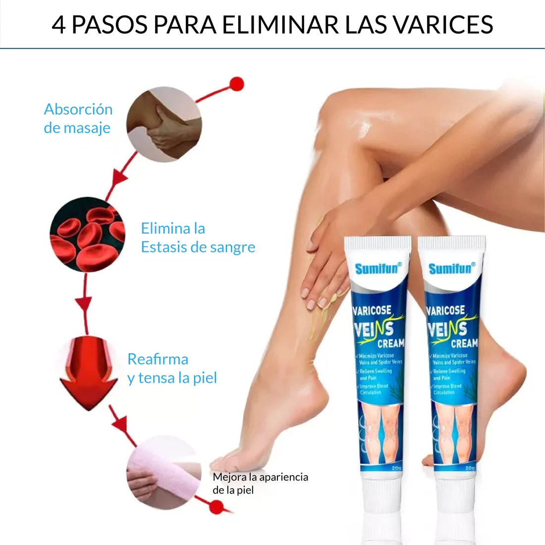 Crema de Venas Varicosas™- Tratamiento para combatir las varices