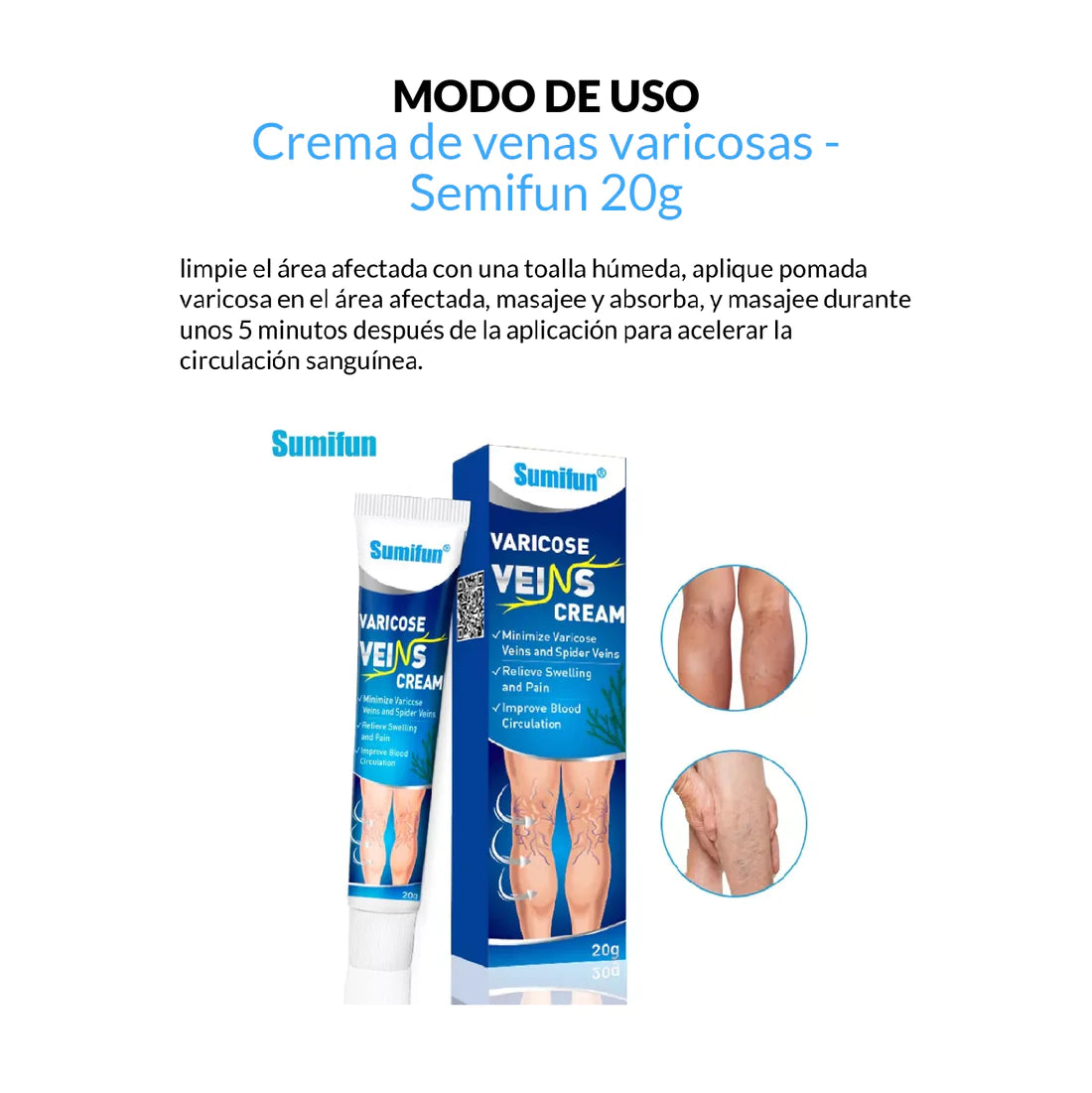 Crema de Venas Varicosas™- Tratamiento para combatir las varices