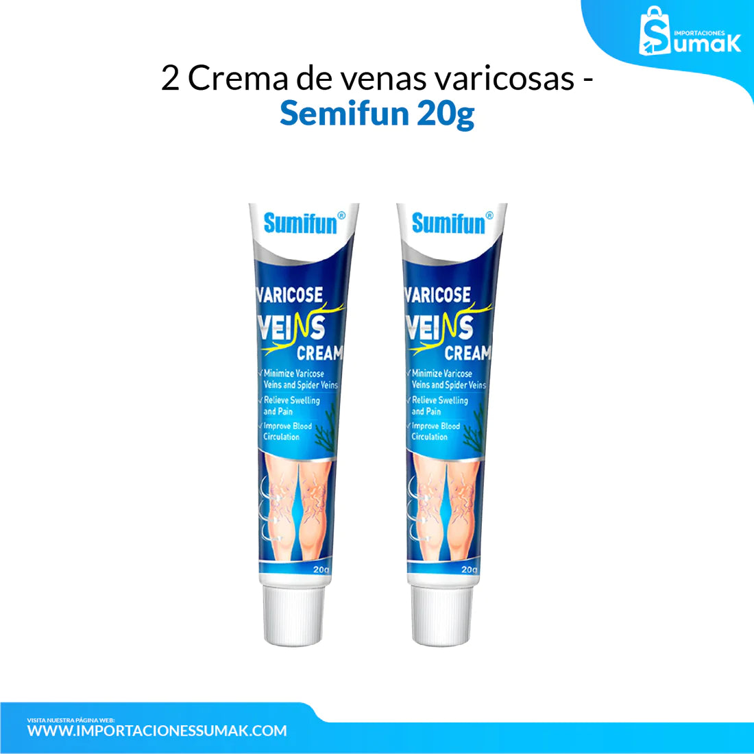 Crema de Venas Varicosas™- Tratamiento para combatir las varices